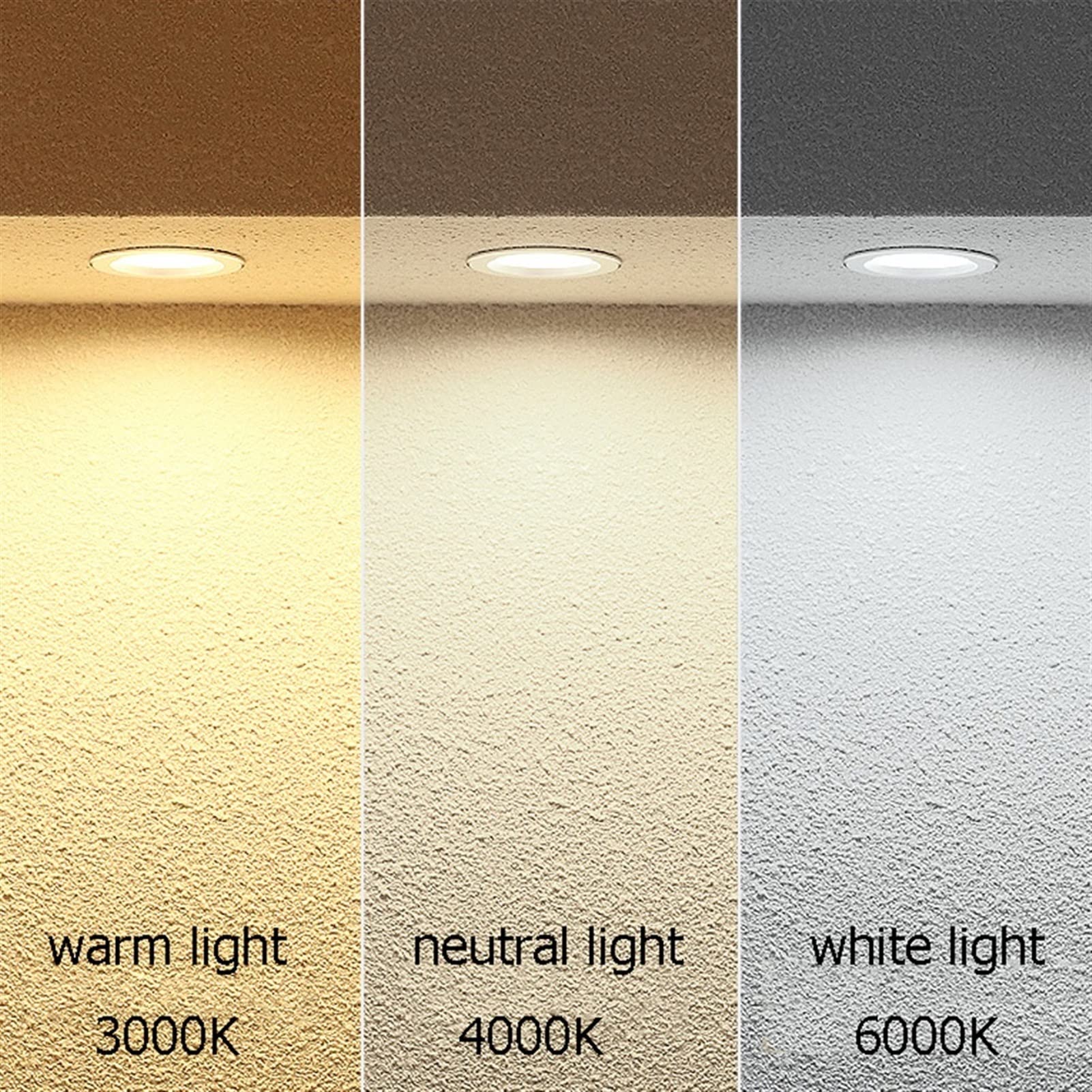 Aplique de pared europeo 5W 10W Luces de techo Empotradas con clasificación de fuego Ahorro de energía Downlights LED Agujero de corte de 75 mm Sin parpadeo Accesorios de iluminación Decoración de