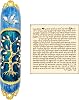 TALISMAN4U Enamel MEZUZAH CASE with Scroll Gold Plated Crystals Hand Painted Tree of Life Design Protection Door Mezuza from Israel Judaica Gift for Home Blue