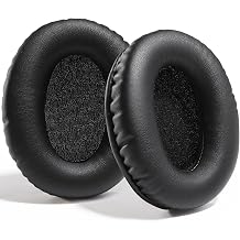 Professional PU Leather Replacement Ear Pads for Kingston HyperX Cloud II/Cloud 2/Cloud 1 Pads, Uses Memory Foam Black