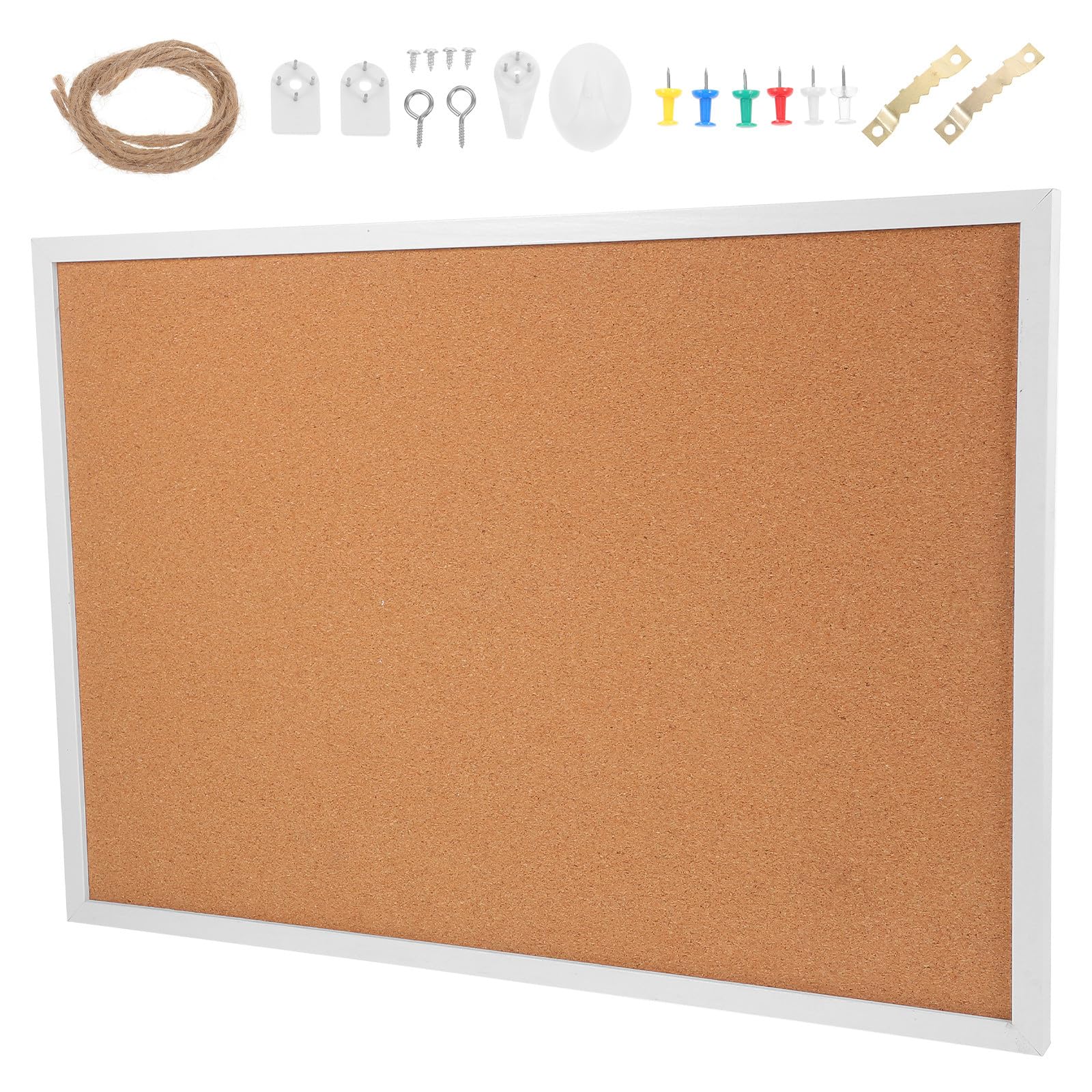 Tableau d'affichage liège mural avec cadre bois 35x50cm pour photos