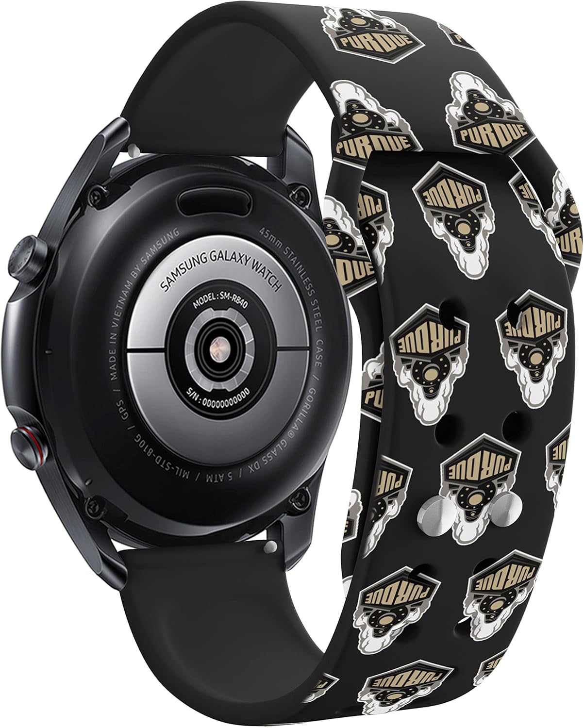 Affinity Bands Purdue Boilermakers HD Watch Band Compatible with Samsung Galaxy Watch and more