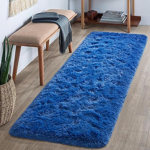 Miniatura 143 de Kelarea Alfombra de área para sala de estar, 5 x 8 pies, antideslizante, color crema, esponjosa, suave, alfombra de felpa lanuda para dormitorio