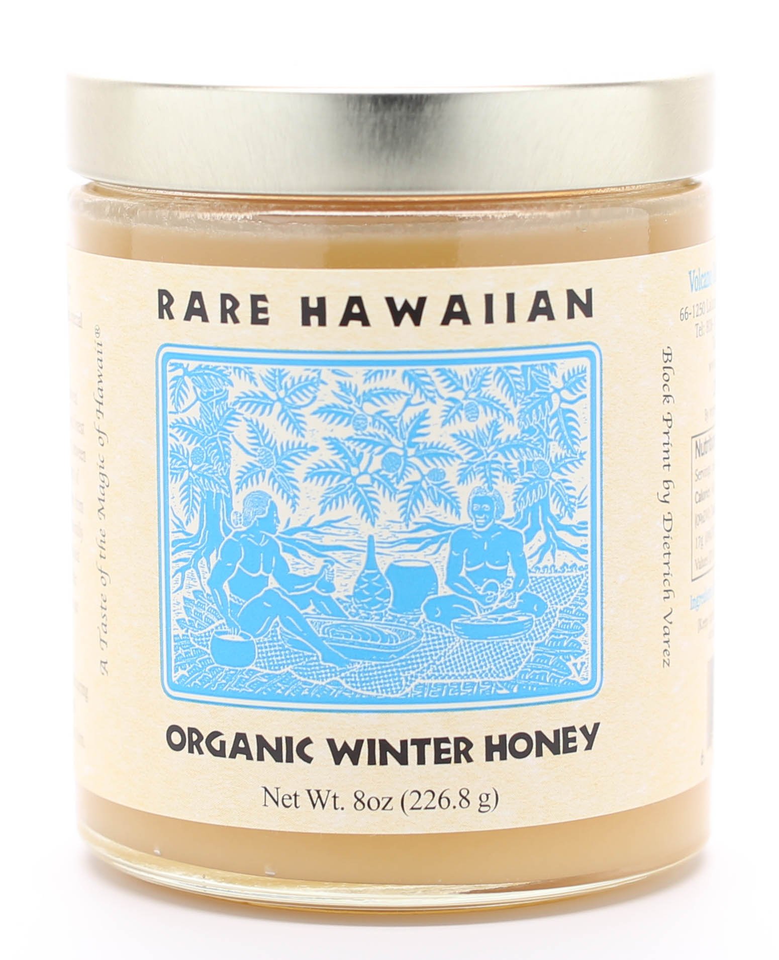 Volcano Island Honey, Organic Raw Winter Honey, 8 oz