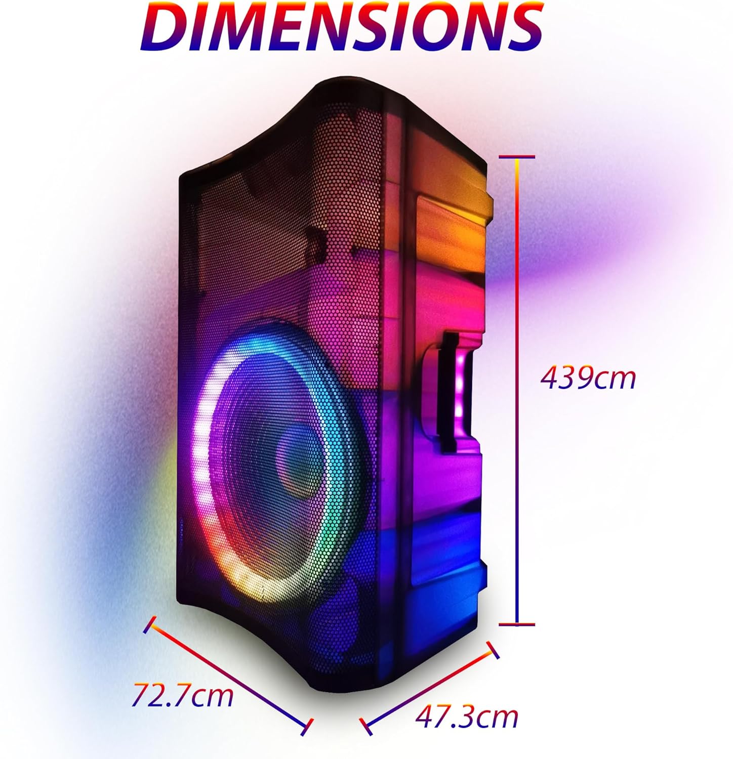Dimensions of EMB Home PKL5000 speaker
