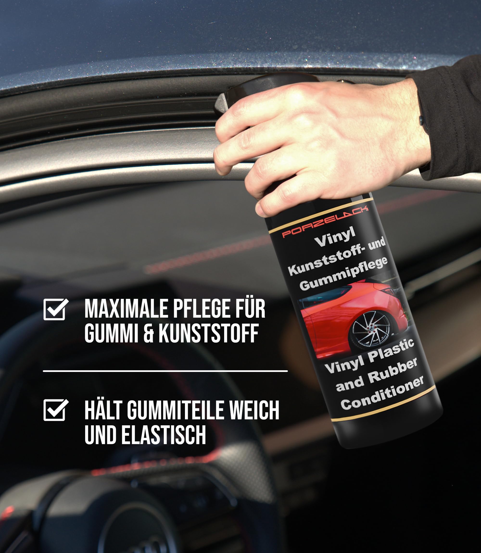 Gummipflege & Kunststoffpflege 5L - 2-in-1 Auto Aussen Pflege für Gummi & Kunststoff - Schutz vor Kälte & Witterung - Für die Tür & Rest
