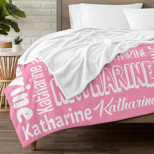 Miniatura 3 de Mantas personalizadas con nombre para bebés, niños y niñas, manta personalizada para adultos y niños, manta personalizada con monograma, regalos