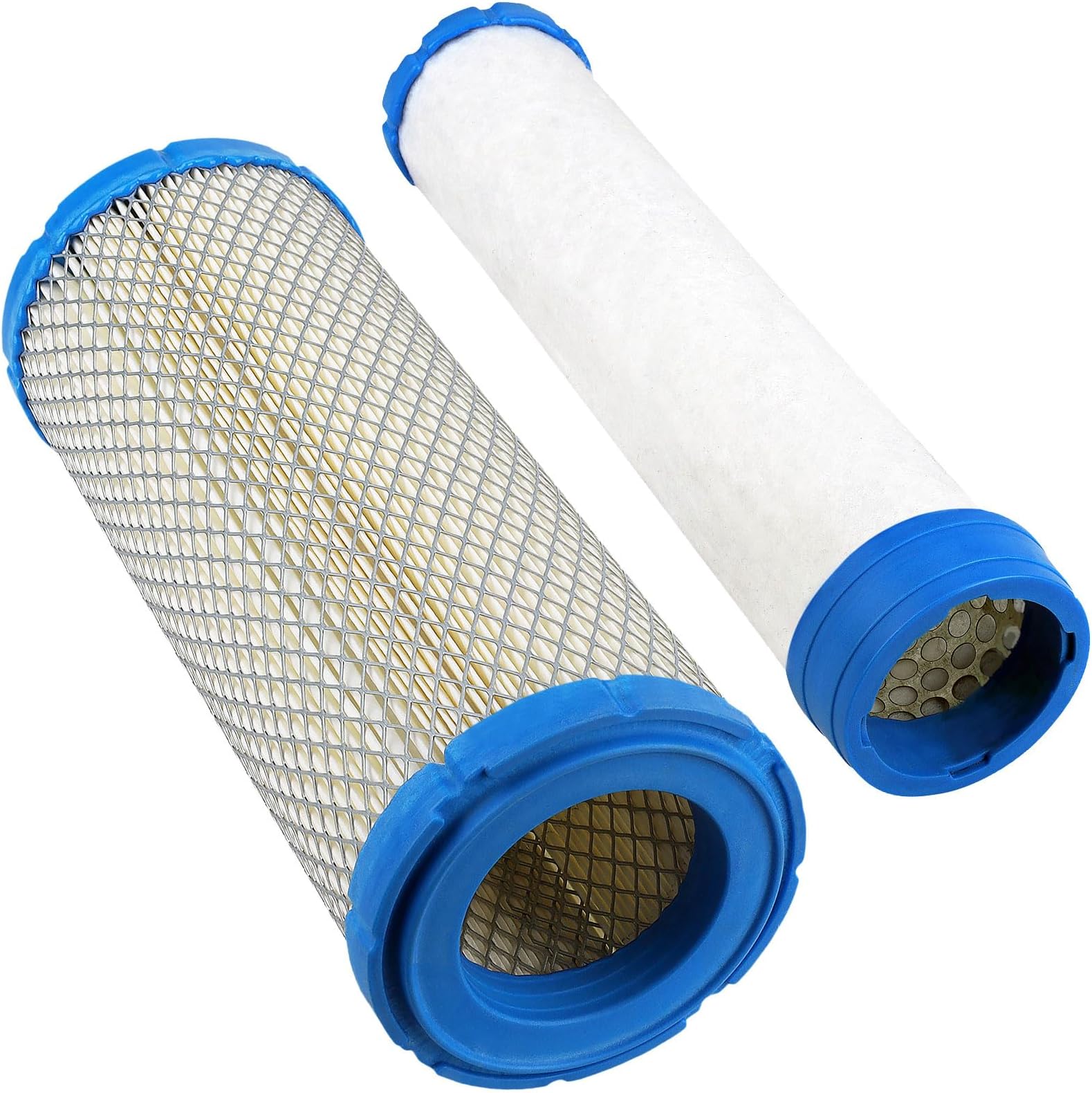M131802 Outer Inner Air Filter for 2508301-s 2508304-s Kohler/Kawasaki 11013-7044 11013-7045 11013-7020 11013-7019/John Deere M131802 M131803 Kubota Lawn Mover/B&S 540000 610000