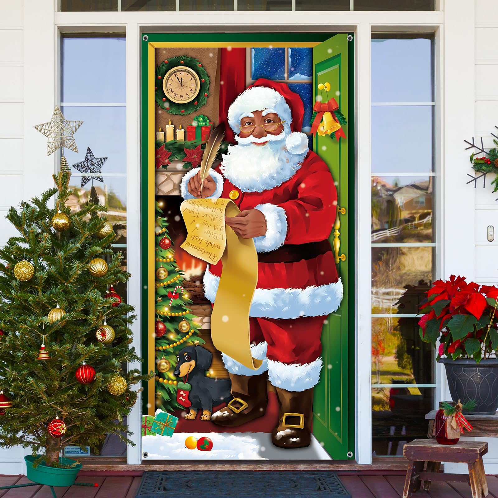 Weihnachtskranz Für Draußen Uposao 30CM Weihnachtskranz