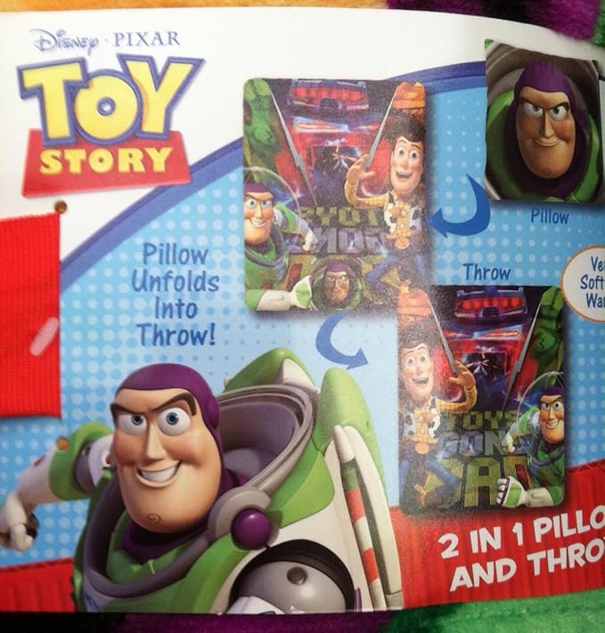 Disney Pixar Toy Story Toys Gone Bad 2 in 1 Pillow and