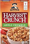 Quaker Harvest Crunch Apple Crumble Granola céréales, multi-emballages, 470g (Boîte de 16)