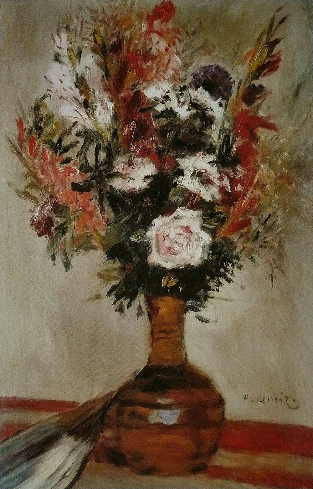 Cadre Renoir Roses dans Un Vase cadeau idéal grand format Archival Matte