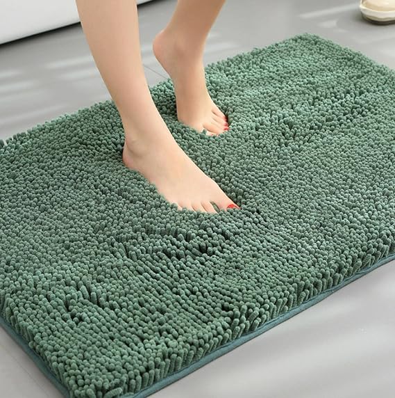 Amazon.com: NC - Alfombra de baño de felpa suave y absorbente, 35.4 x 23.6  pulgadas, más gruesa, microfibra se seca rápidamente, felpilla de lujo,  lavable a máquina, alfombras para suelo de bañera