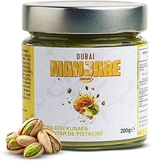 Pistachio Butter with Kunafa - Cream for Dubai Chocolate - 20% Pure Pistachios, Sweet & Creamy Spread - Perfect for Desserts, Pastries & Gourmet Recipes - No Palm Oil, Made in Italy