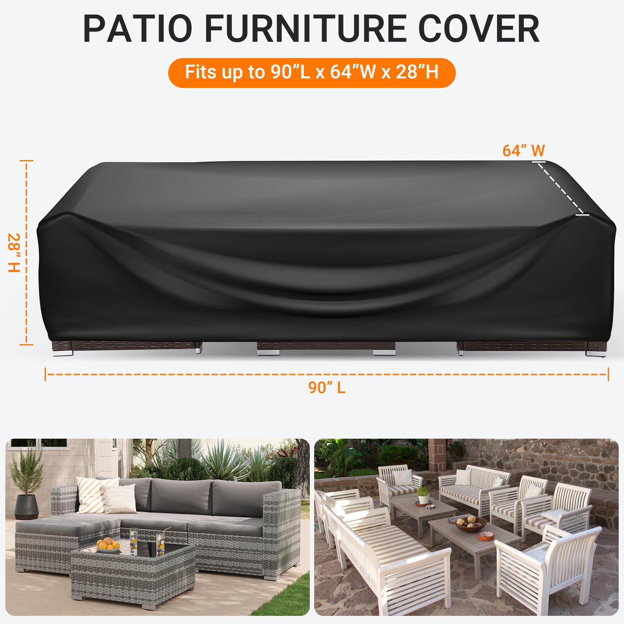 Image showcasing Snapklik.com : Patio Furniture Covers Rectangle, Outdoor Table Covers ...