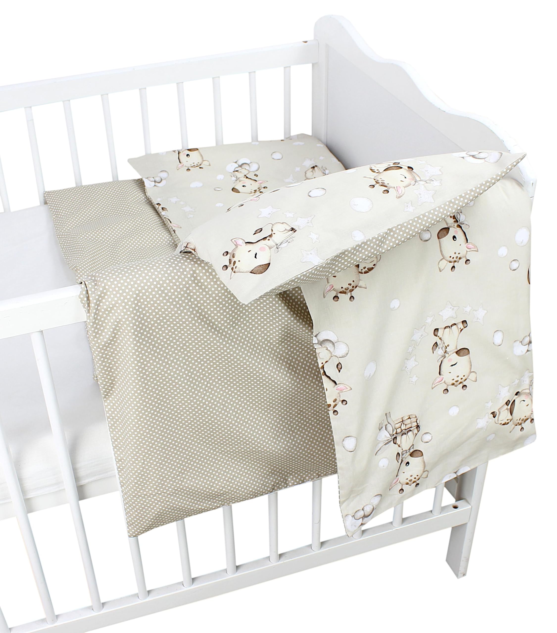 TupTam Juego de Ropa de Cama para Niños, de 2 Piezas., Conejo/Rosa/Lunares, 120x90 cm — view 197