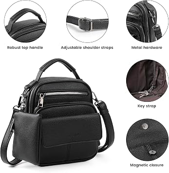 TANTOMI Mini Backpack for Women PU Leather Small Backpack Purse Daypack
