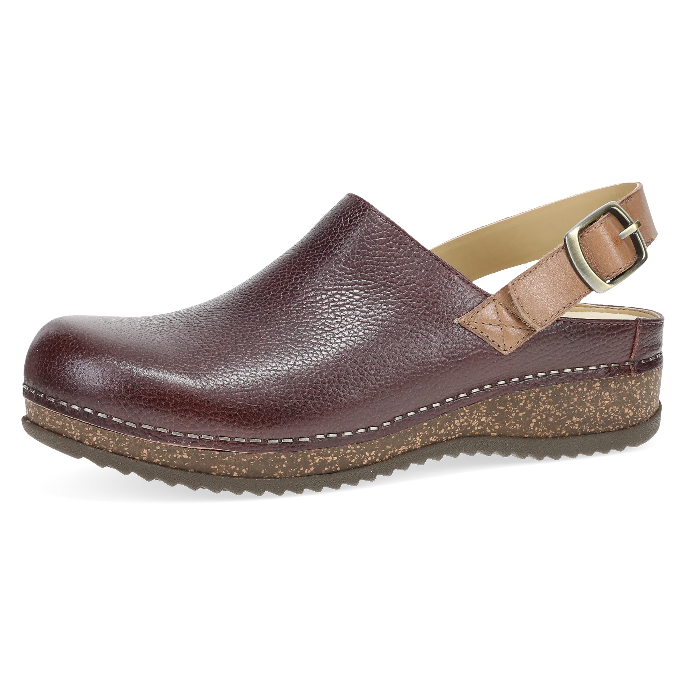 Dansko Women's Merrin Sling-Back Mule Clog - Dual Density Cork/EVA Midsole and Lightweight Rubber Outsole Provide Durable and Comfortable Ride on