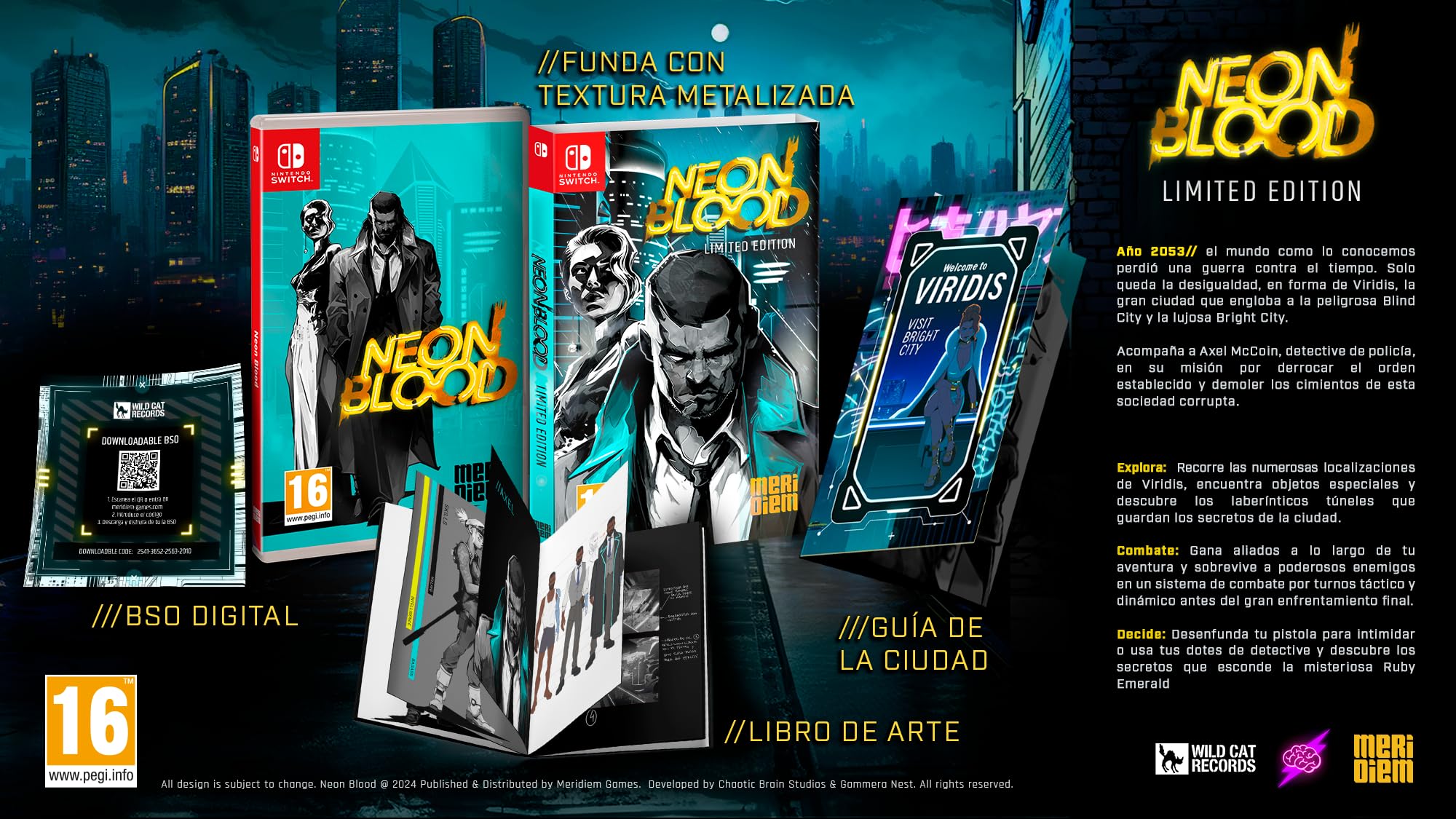 【新品】ネオンブラッド 限定版（NEON BLOOD LIMITED E） Neon Blood - Limited Edition /Switch : Amazon.ca: Video Games