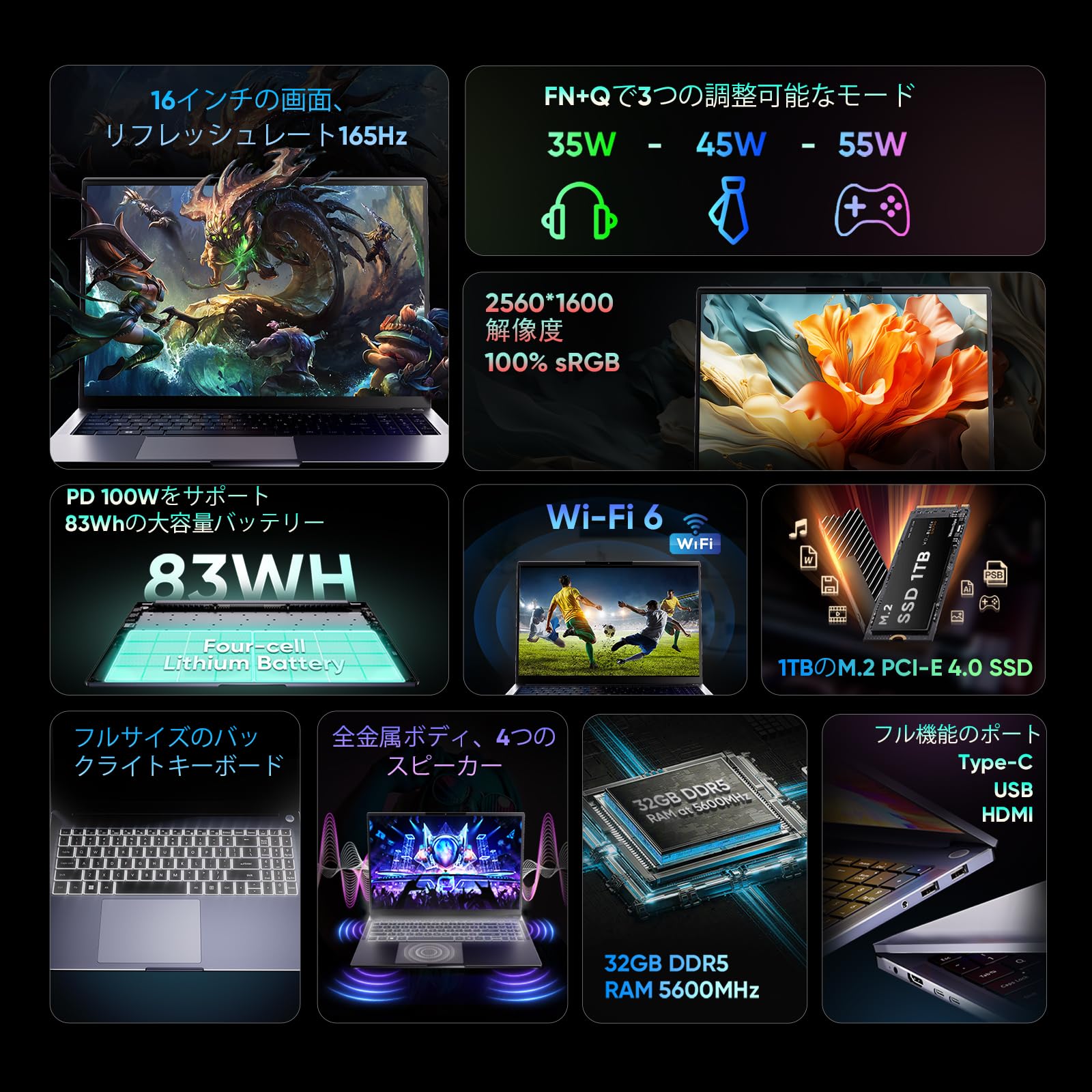 Amazon.co.jp: N-one ノートパソコン Nbook Ultra 軽量 ノートpc 16