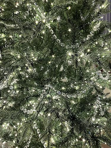 Miniatura 9 de Guirnalda de cuentas de cristal acrílico de 33 pies de 0.551 in, cadena de cuentas de cristales colgantes para bodas, fiestas, centro de mesa de