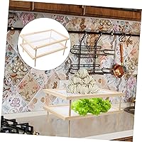Vista 8 de STOBAZA Estante para verduras de espagueti, estante de secado de fideos, soporte de secado de pasta de madera, estante de secado para pasta doméstica