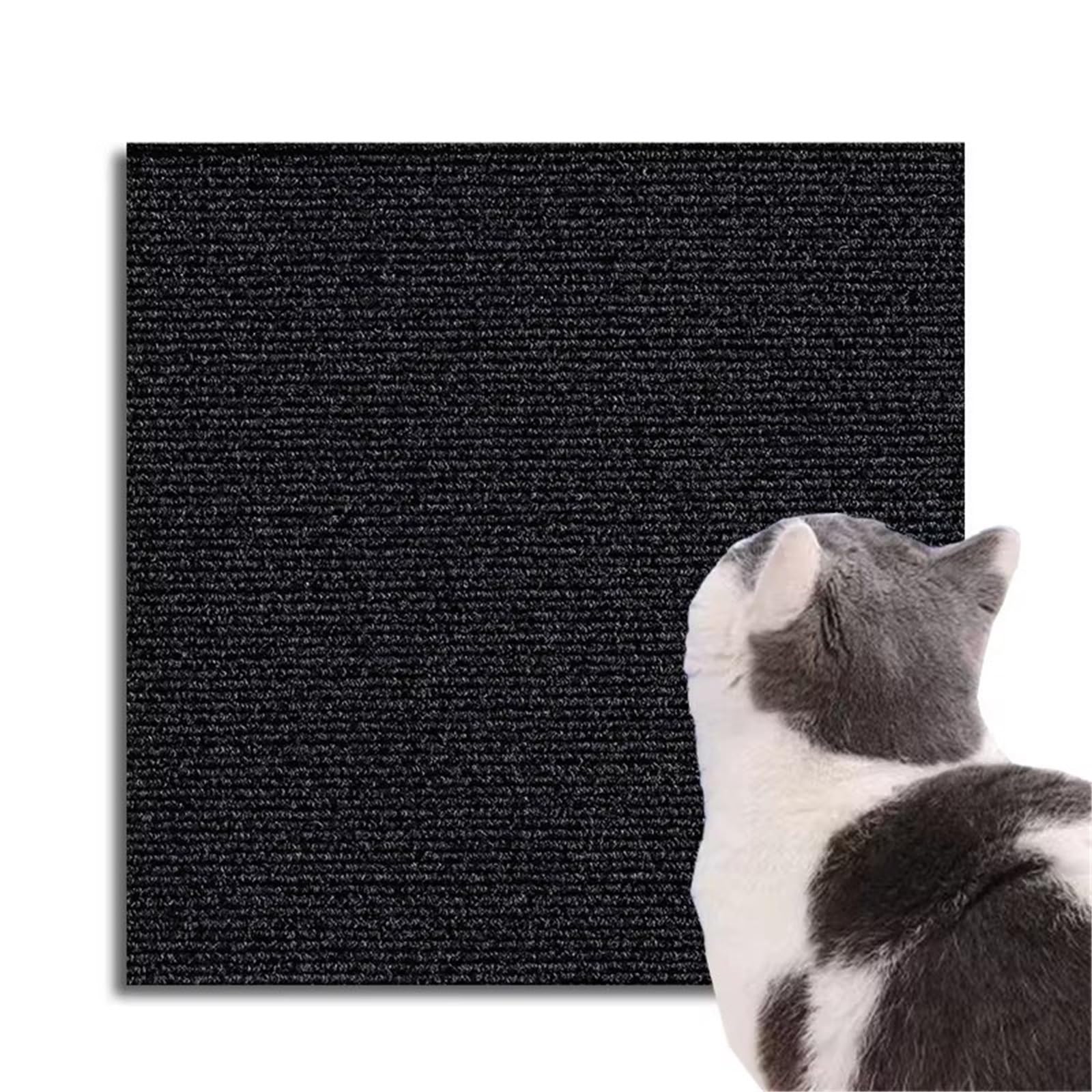 Kratzschutz Sofa Katze Selbstklebender Wandaufkleber for Katzenkratzer, multifunktionale Klettermatte, Anti-Sofa-Schutzpolster, Schleifkralle, Kratzschutz(Black 30cm60cm,5pcs)
