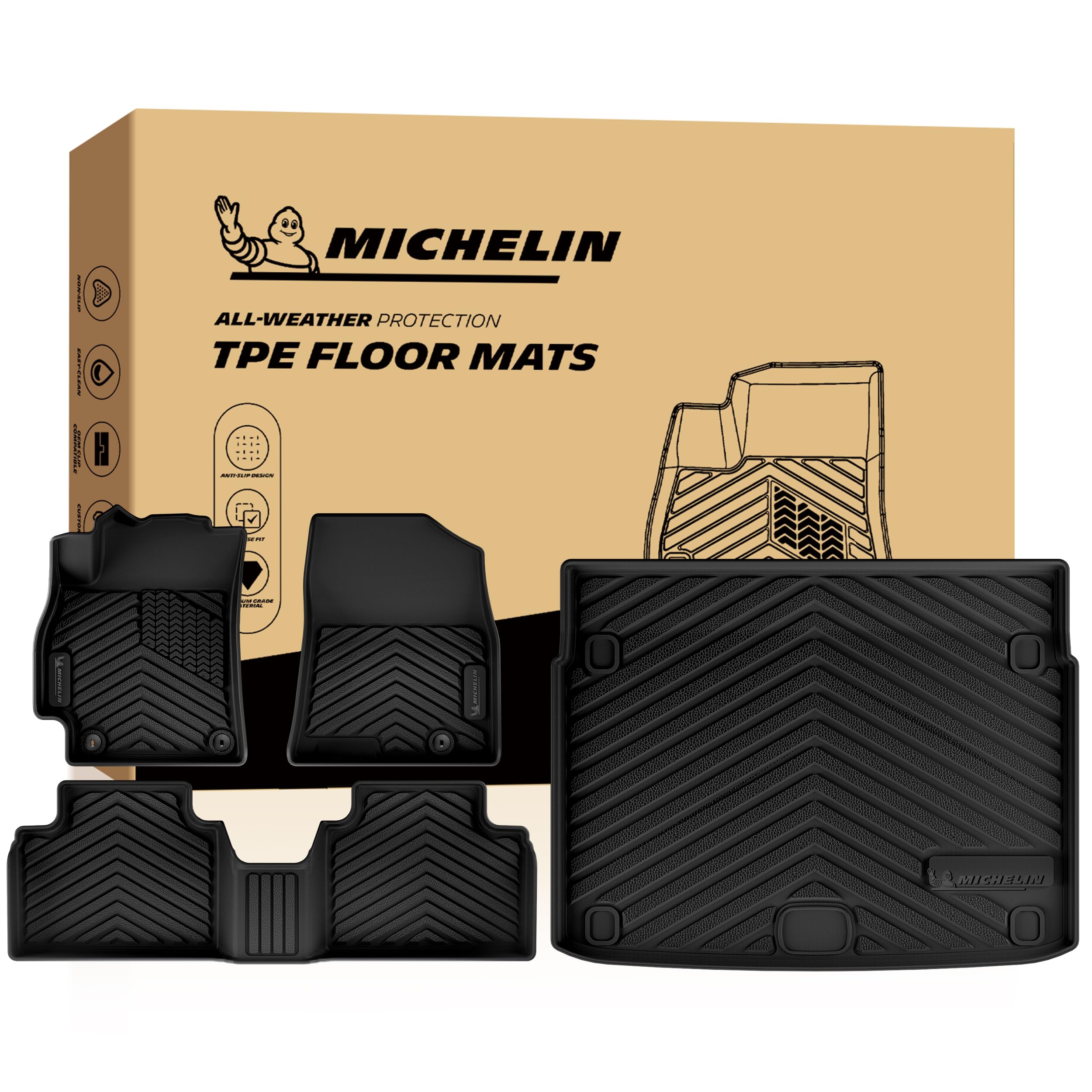 Michelin Vehicle Mats for 2026 Kia K4 Hatchback (4 Piece)