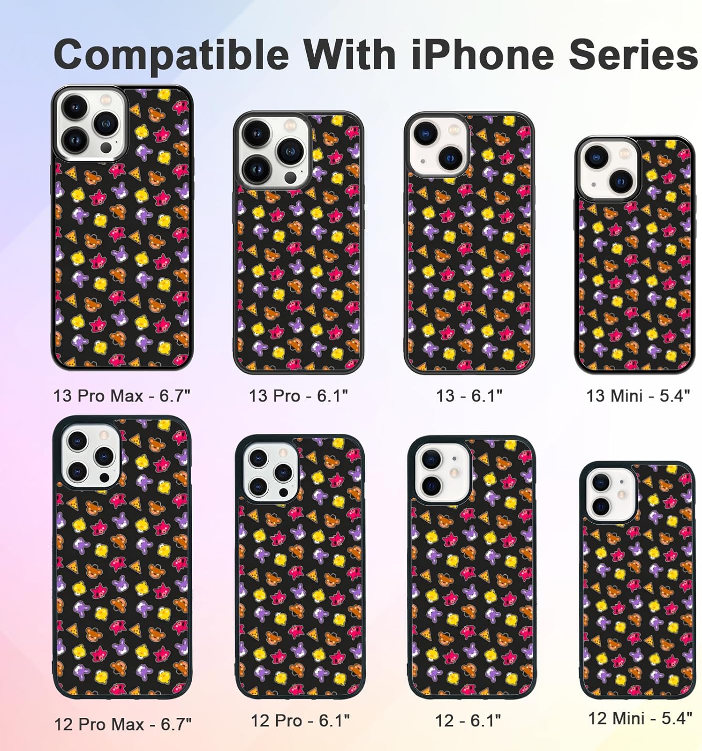Cute Cartoon Bear and Foxy Phone Case Fit for iPhone 15 14 13 12 11 Plus Pro Max Mini Xr Xs Max, TPU Shockproof Protective iPhone Case FNAF Five Nights Phone Cover Gift for Boy Girl Men Women - Image 3