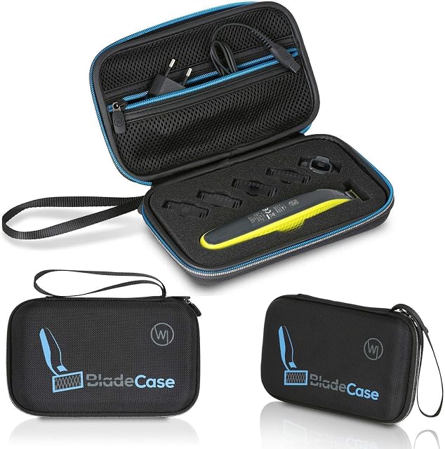 Wicked Chili Etui ochronne kompatybilne z Philips OneBlade Trymer do brody QP2630, QP2520, QP2530, Face + Body ochronne Case torba twarda obudowa (z kieszenią na akcesoria na zasilacz) czarne
