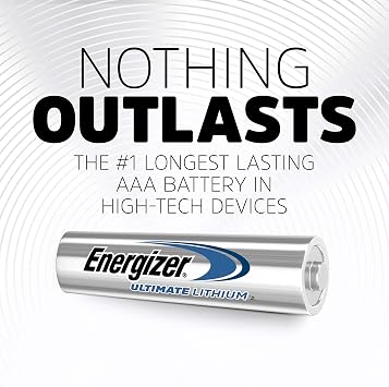 Energizer Ultimate Lithium AAA Batteries (16 Pack), Lithium Triple A Batteries