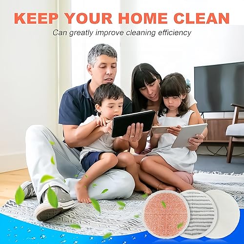 Miniatura 6 de Paquete de 6 almohadillas de repuesto para trapeador Bissell Spinwave 20399 23157 23159 2039A 2124A 20393 2039T 2039W 20391 20395 2307 2315A