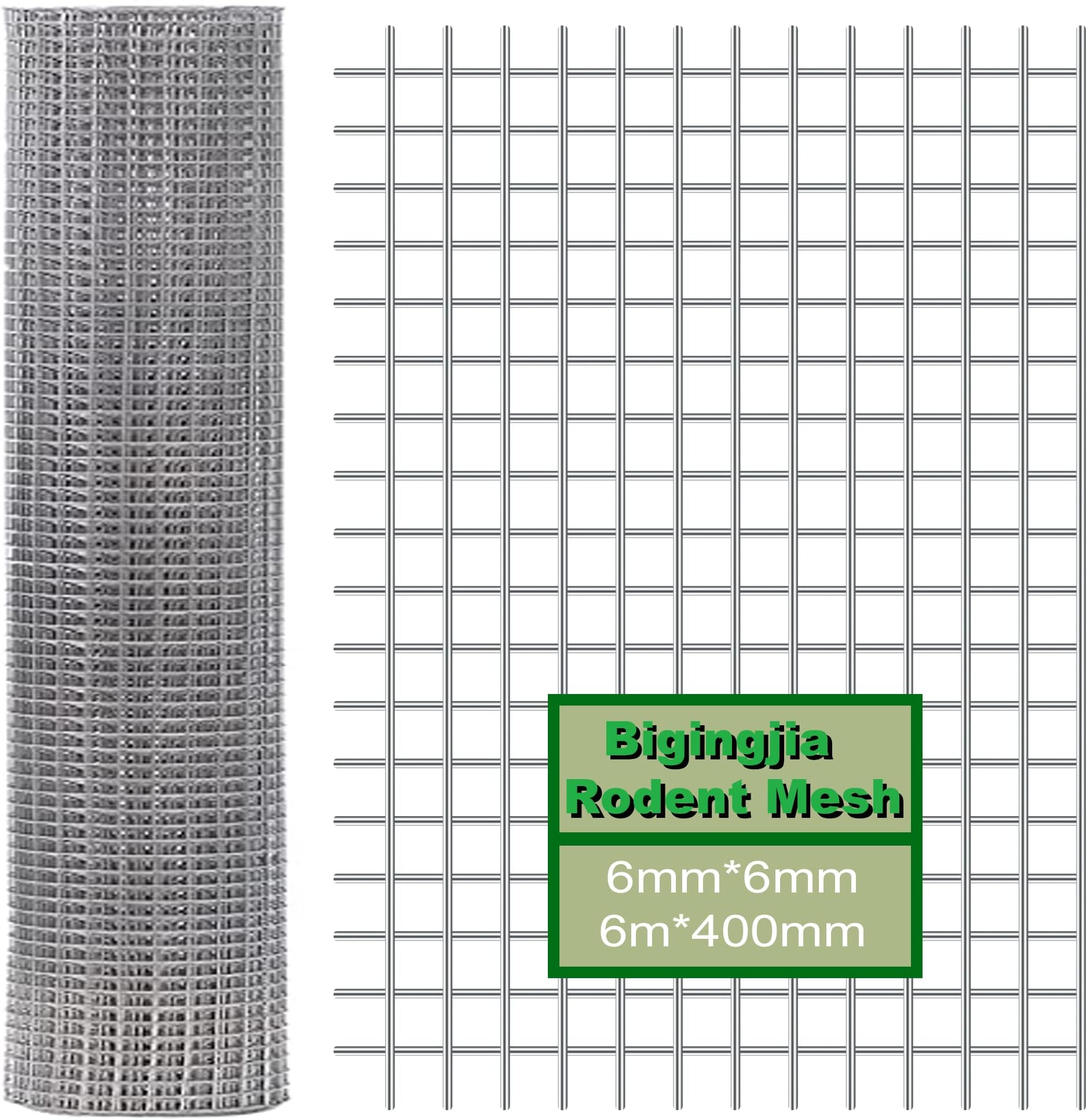 Rodent Mesh Roll 400mm x 6m,Galvanised Wire Mesh- Keep Rats Out & Protect Your Home, Chickens, Dogs, Rabbits, Vegetables & More,Rat Proof Mesh Sheet -Durable & Easy to Install - Maintenance-Free