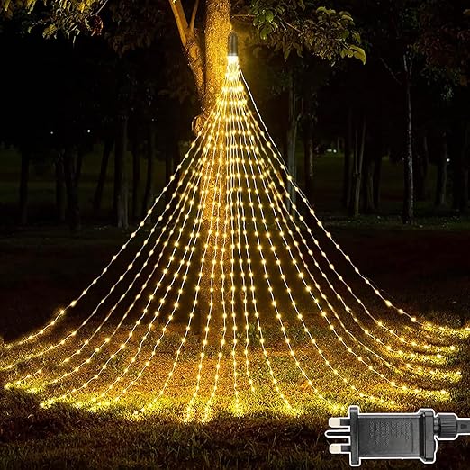 Yowin Christmas Tree Lights 408 LED 6.6Ft x 20 Strands Christmas Tree