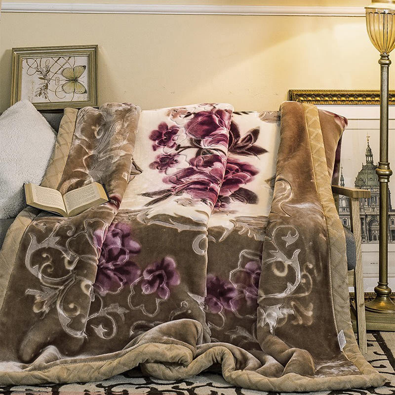 Amazon.com: LGYKUMEG Fleece Blanket Queen Size 79 x91 inch,2 Ply