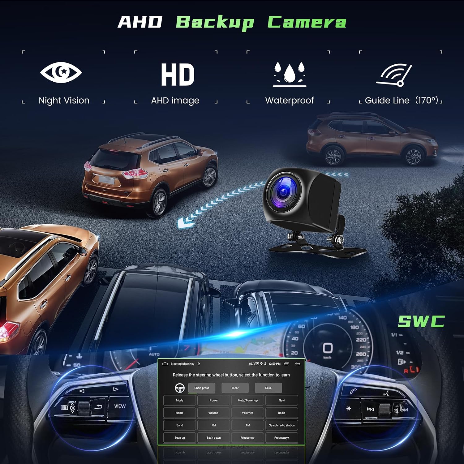 [4Core 64G] Android 15 Car Stereo for Ford Expedition 2007-2014(Manual A/C), Hikity 9'' Touchscreen Expedition Radio Wireless CarPlay Android Auto GPS Mirror Link 5G WiFi Bluetooth FM/EQ Backup Camera