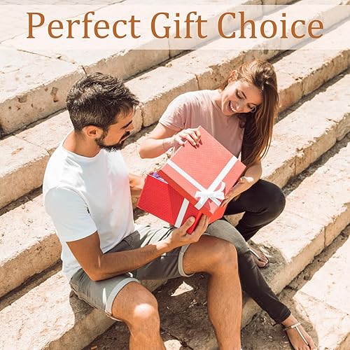 Miniatura 7 de Caja de recuerdos de acacia premium, caja de memoria hecha a mano con cerradura para recuerdos con compartimento extraíble, caja decorativa de