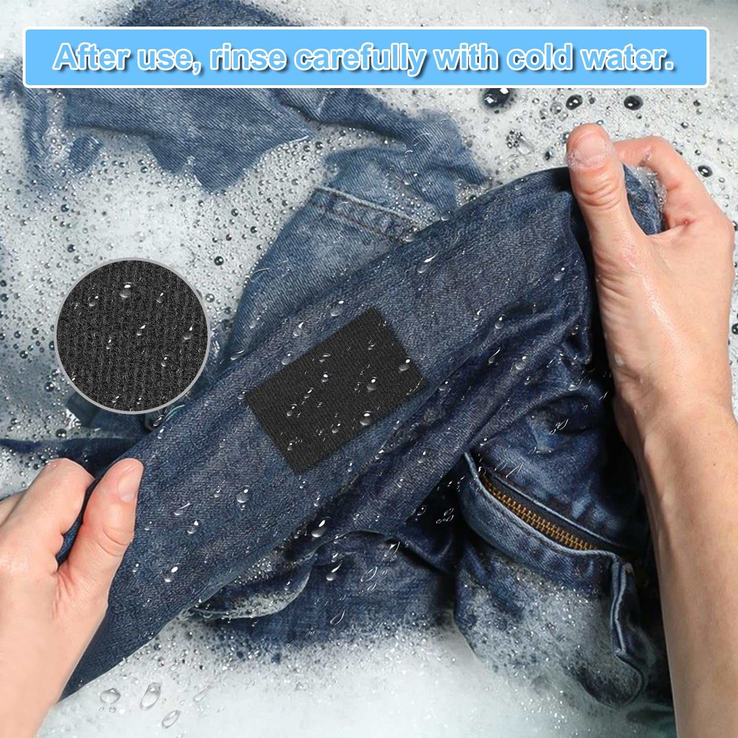 Cinta de reparación de tela autoadhesiva 10 cm x 2 m, cinta de reparación para tela apta para cortinas, sombrillas, lona y ropa para barcos, impermeable, lavable, recortable