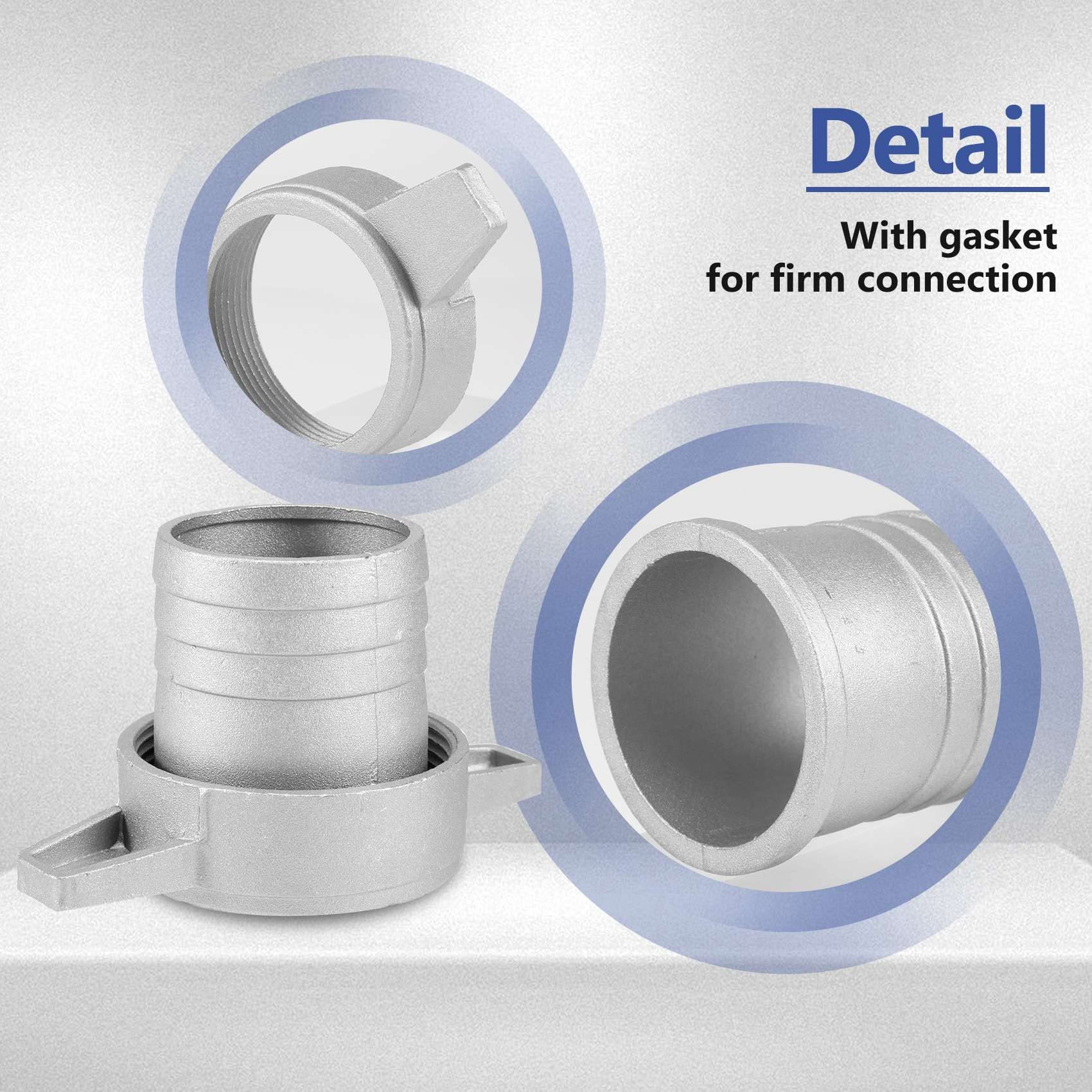 Clé De Raccordement En Alu, 2 Pouces, Avec Joint En Caoutchouc, Pour