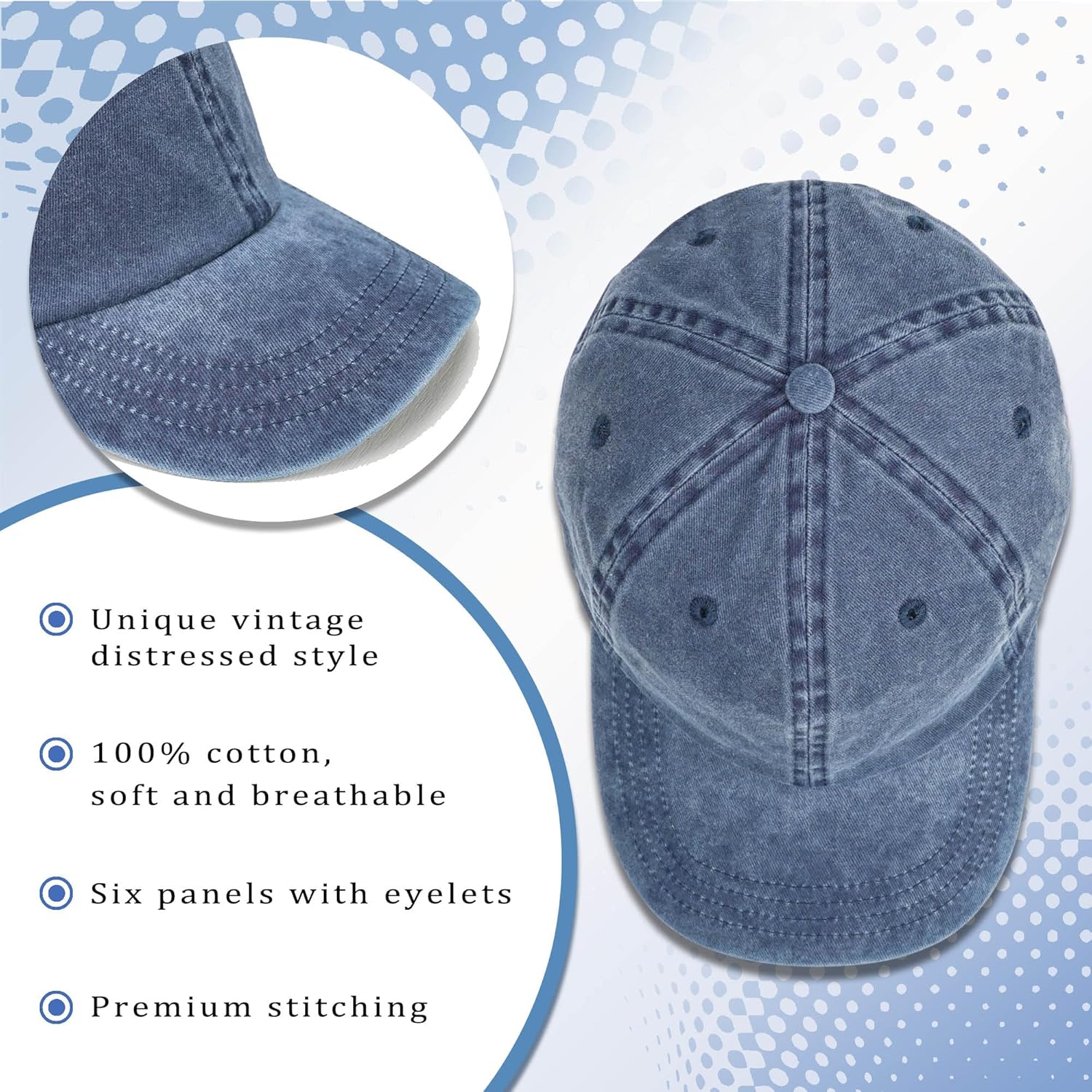 60th Birthday Gifts for Men Women 1965 Hats Vintage 60 Year Old Embroidered Baseball Cap - Image 5