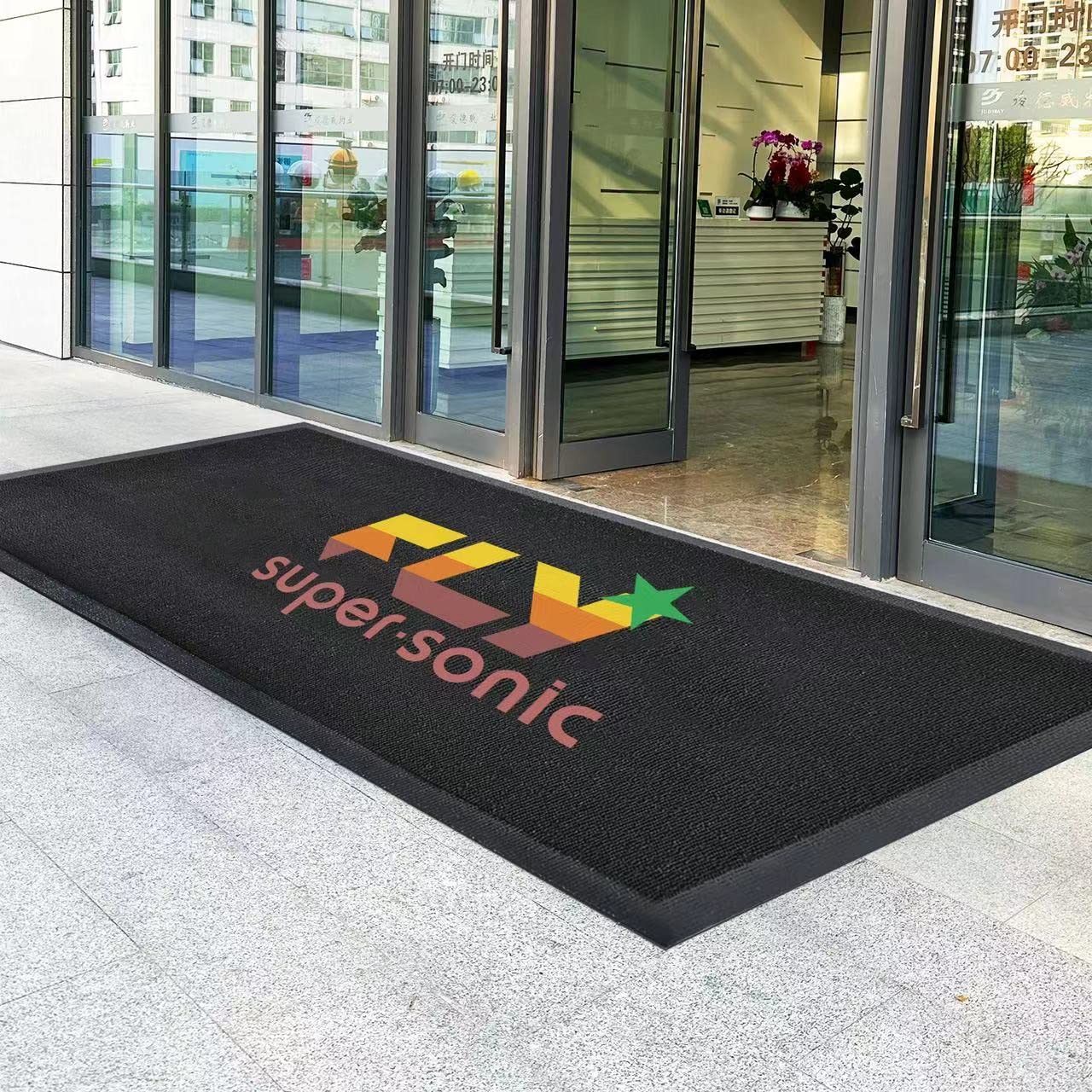 Custom Rug Doormat Personalized Commercial Carpet with Any Size Color Logo Shape Pattern Non Slip Rugs for Indoor Outdoor Runner Washable Entrance Mat
