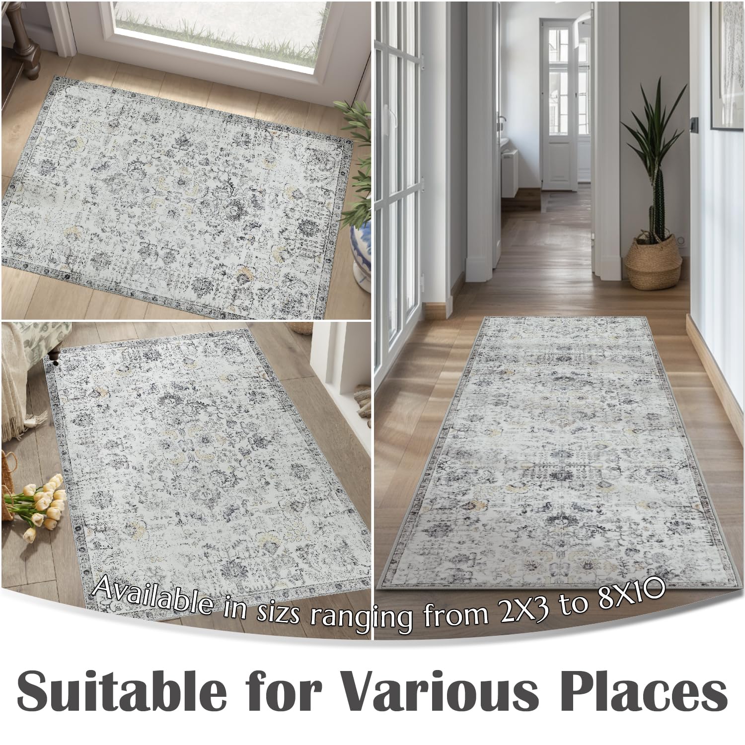 Amazon.com: jinchan Area Rug 8x10 Washable Living Room Rug Soft
