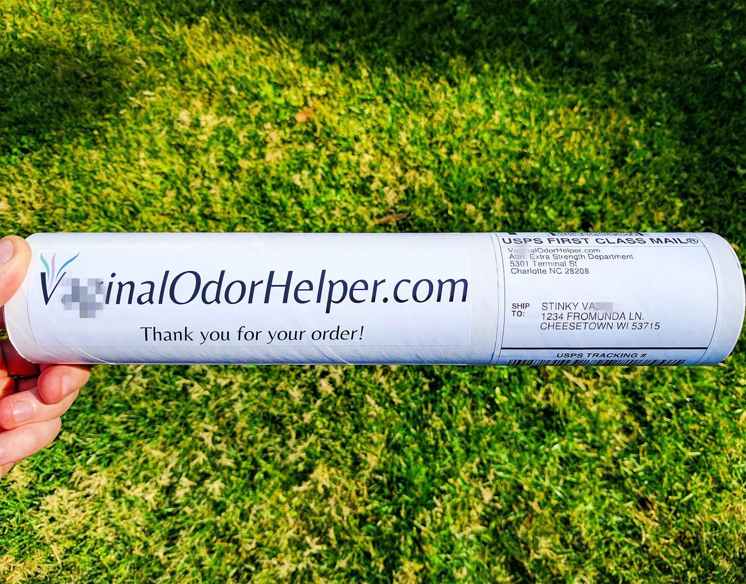 Ship Your Friends an Embarrassing Box Prank: V*****lOdorHelper. We Mail Your Target a Hilariously Labeled Package Just for Women. Funny Revenge Gag Gift & Practical Joke, Guaranteed to Shock & Awe!