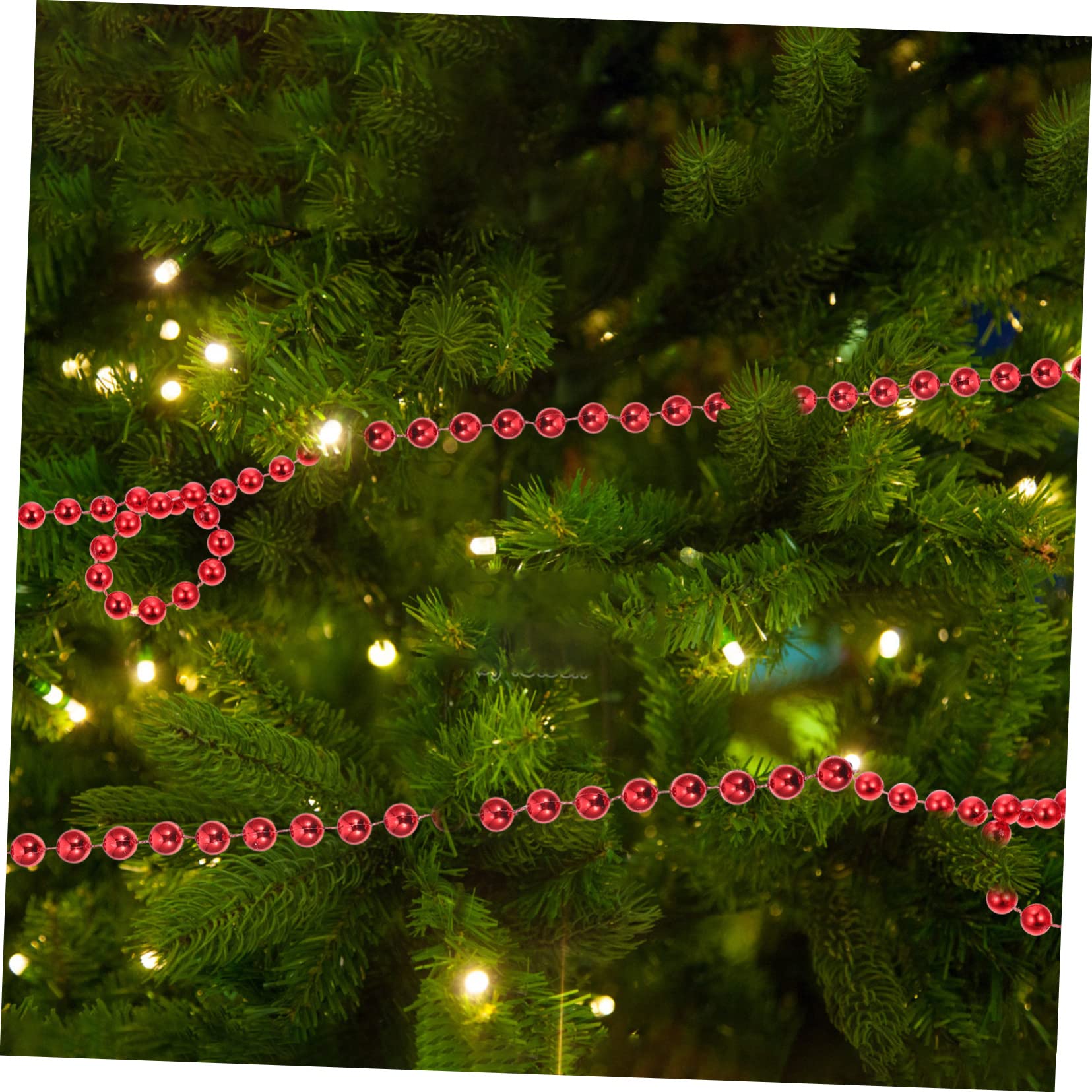 Zerodeko 3pièces Guirlande de Perles de Noël pour Couronne Guirlande Décorative de Perles pour Sapin