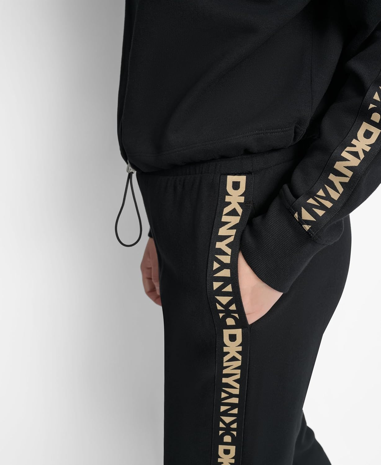 DKNY womens Fleece Pull Over Crewneck Sweatshirt - Image 5