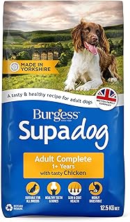 Burgess Supadog Adult dry dog food with tasty chicken 12.5 kg, multicoloured