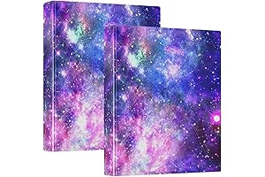 Purple Galaxy 3 Ring Binder 1 Pack