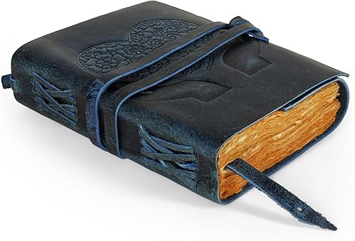 Miniatura 7 de LUXEORIA Diario de corazón para mujeres y hombres, diario de cuero hecho a mano para escribir mujeres, cuaderno de bocetos de cuero, diario de viaje