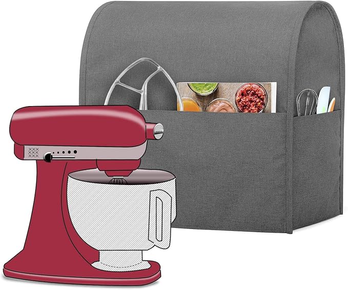 Luxja Dust Cover Compatible with 4.5Quart and 5Quart KitchenAid