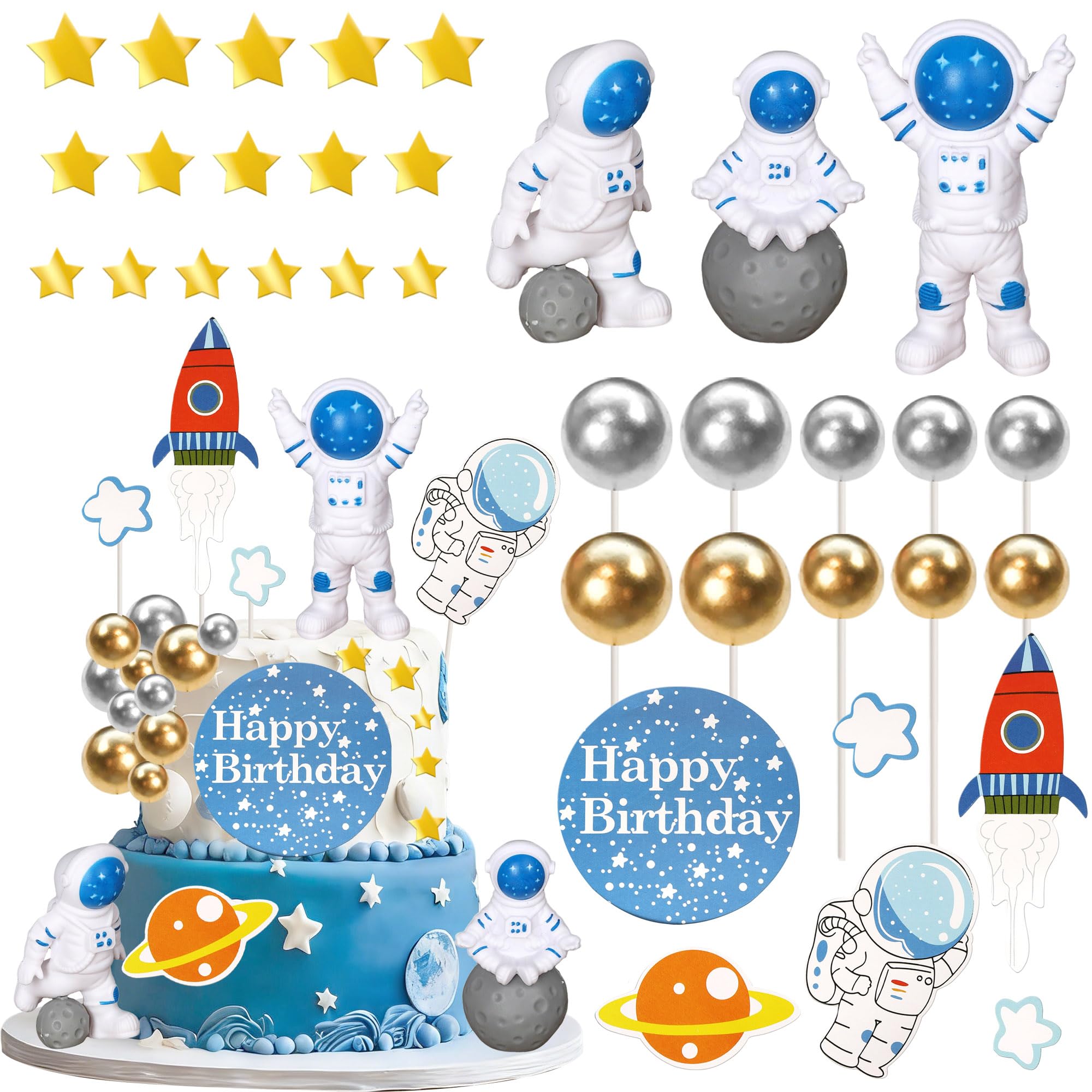 30 Stück Vintage 2009 Tortendeko Glitzer Happy 17th Seventee