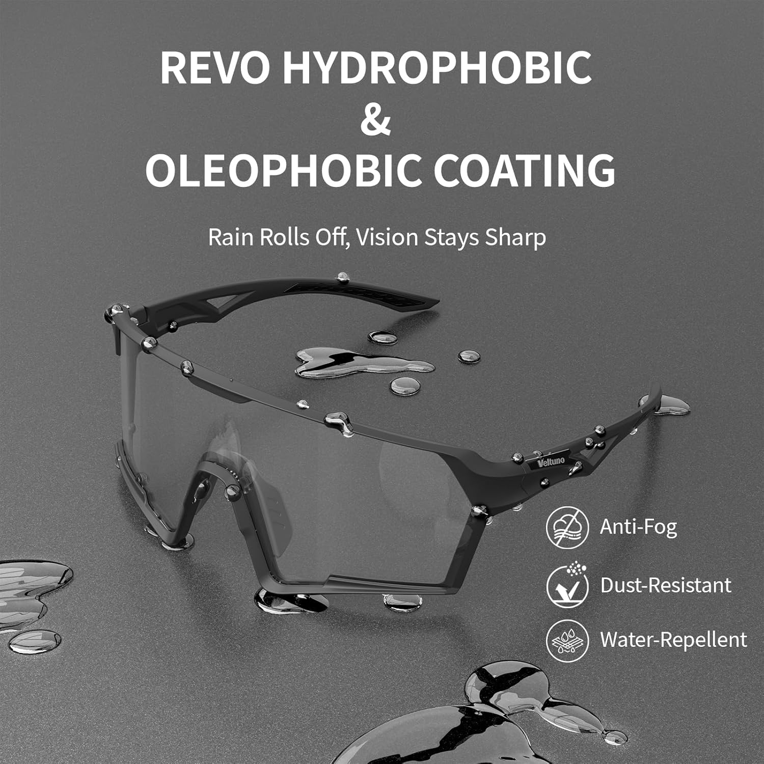 Photochromic Cycling Sunglasses for Men Women Youth, UV Protection Sports Sunglasses for Baseball, Running, Driving